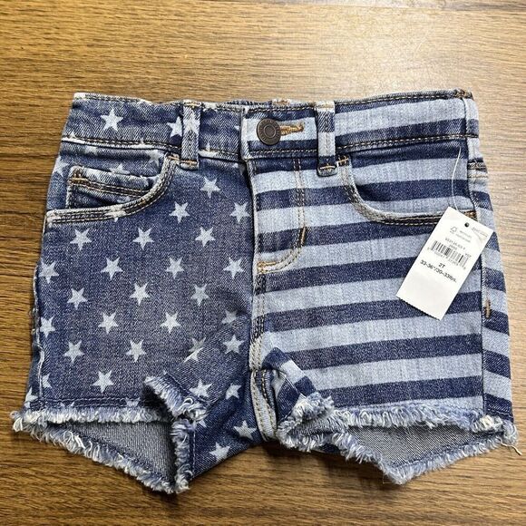 Old Navy Other - NWT‎ Old Navy 2T Denim American Flag Americana Stars stripes Adjustable Waist